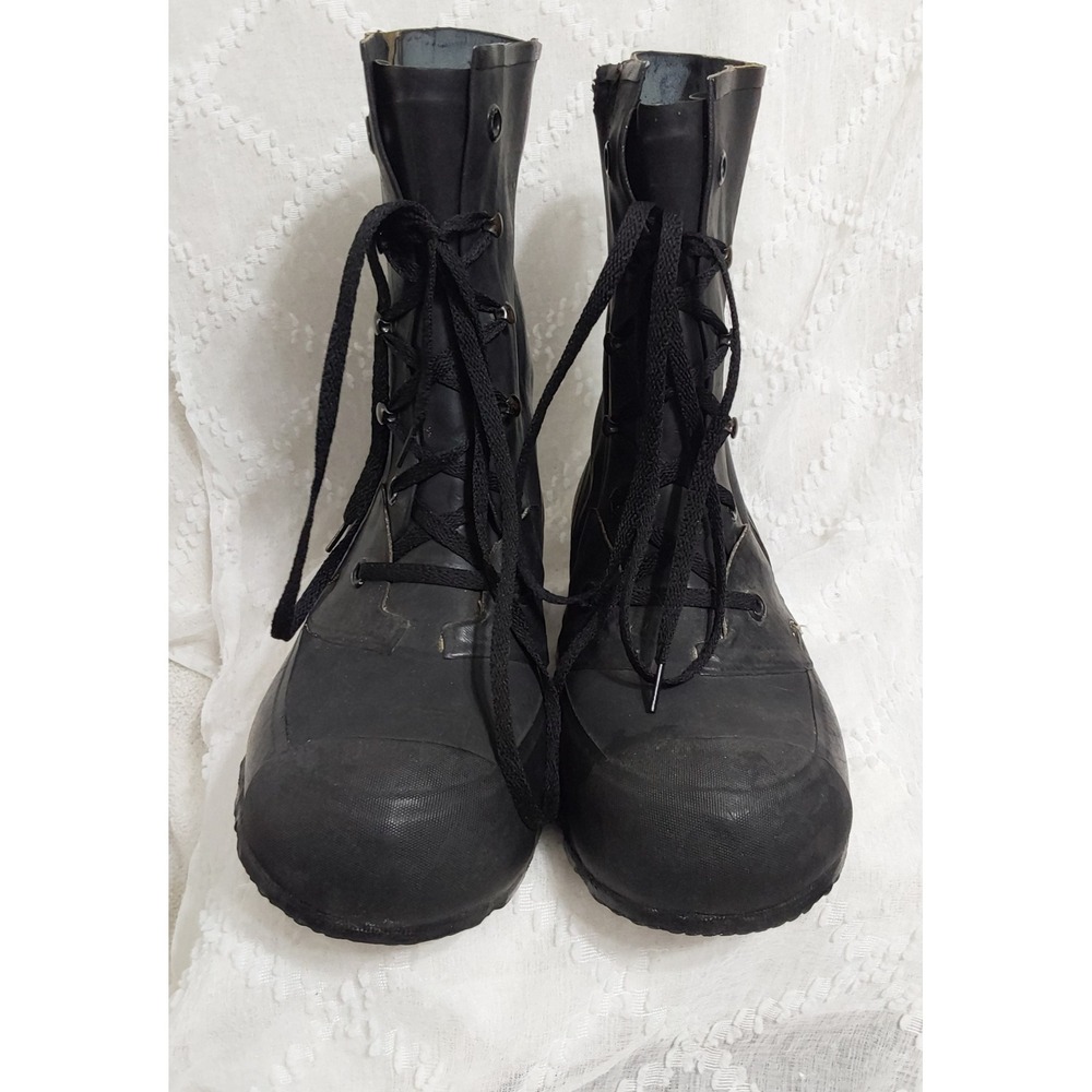 Vintage Hood USMC Mickey Mouse Black Waterproof Military Issued Mens 8 EE